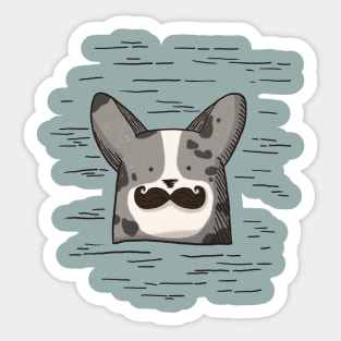 Movember - Cardigan Welsh Corgi Edition Sticker